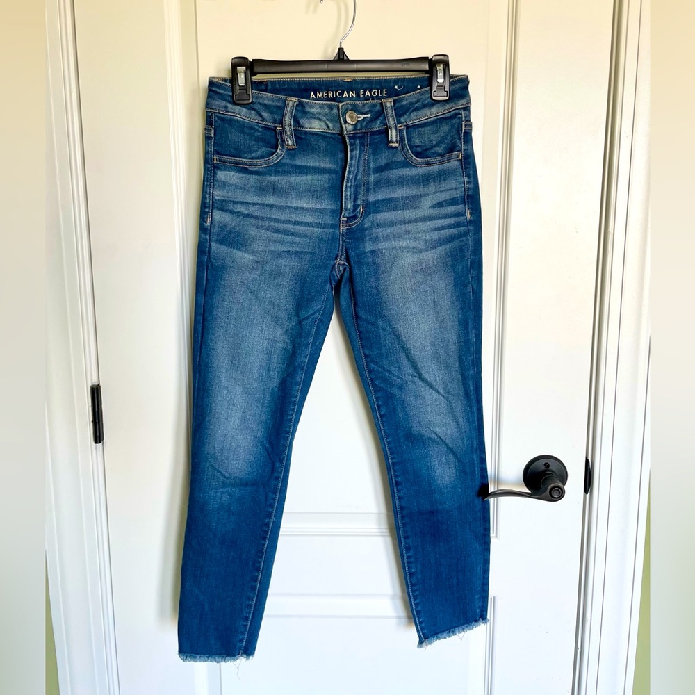 American Eagle Next Level Stretch Jegging Crop Jeans Womens Size 8
